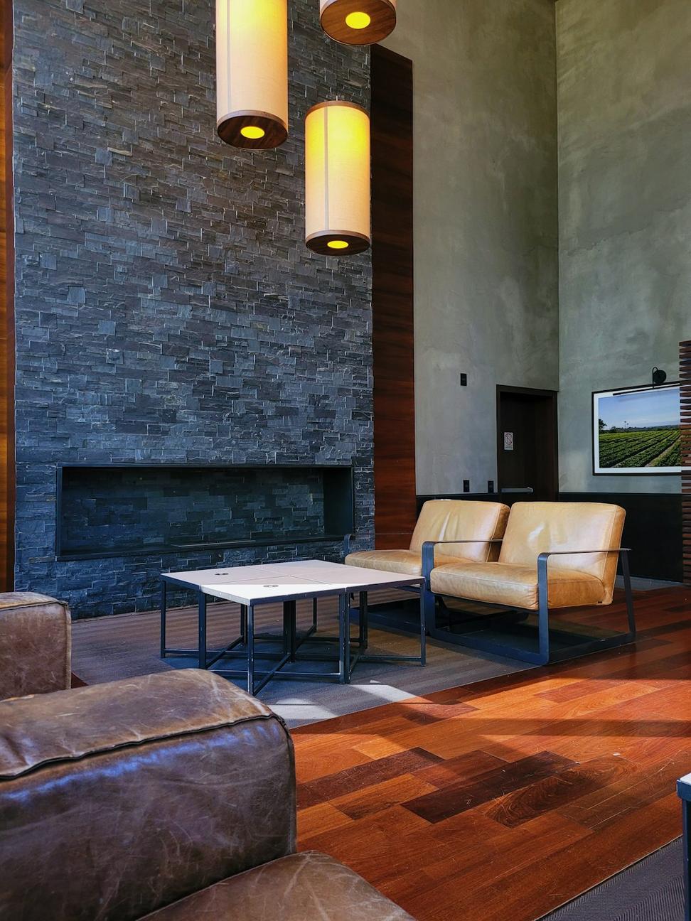 Modern lodge interior